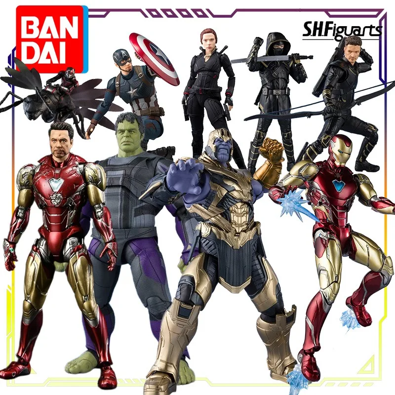 

BANDAI Original Shf Series Movie Avengers: Endgame\Ant Man Anime Action Figure Model Toys Movable Model Ornaments Gifts for Boys
