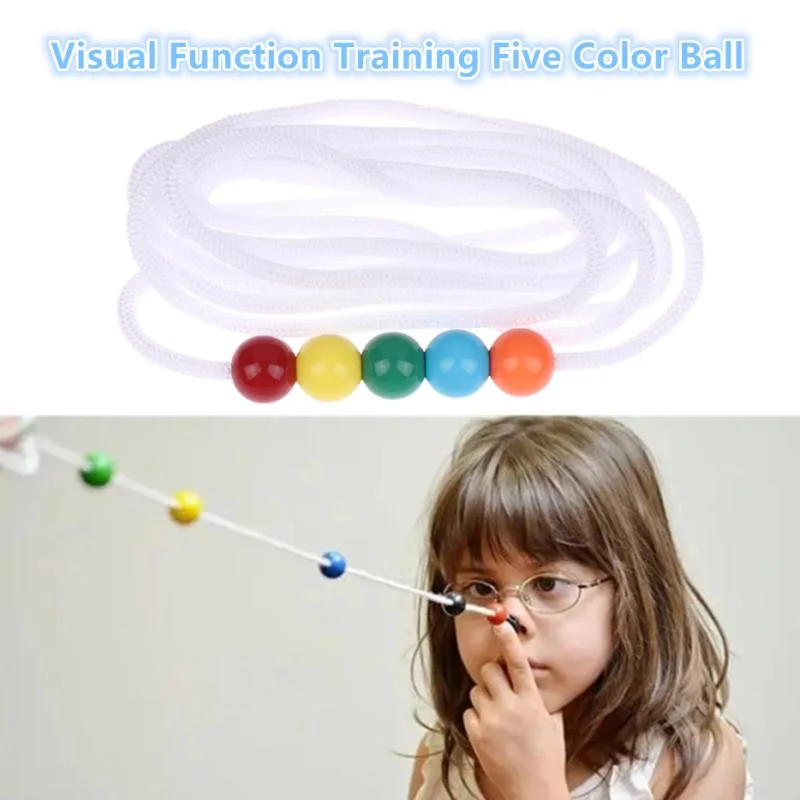 Sports Eye Sight Train Five Beads Brock String Vision Convergence Insufficiency Training Tool Target Pointing Practice