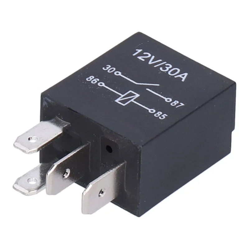 10Pcs Violet Relay 12V 30A Waterproof Set Kit For Automobile Fog Lamp Air Conditioner4 Pin
