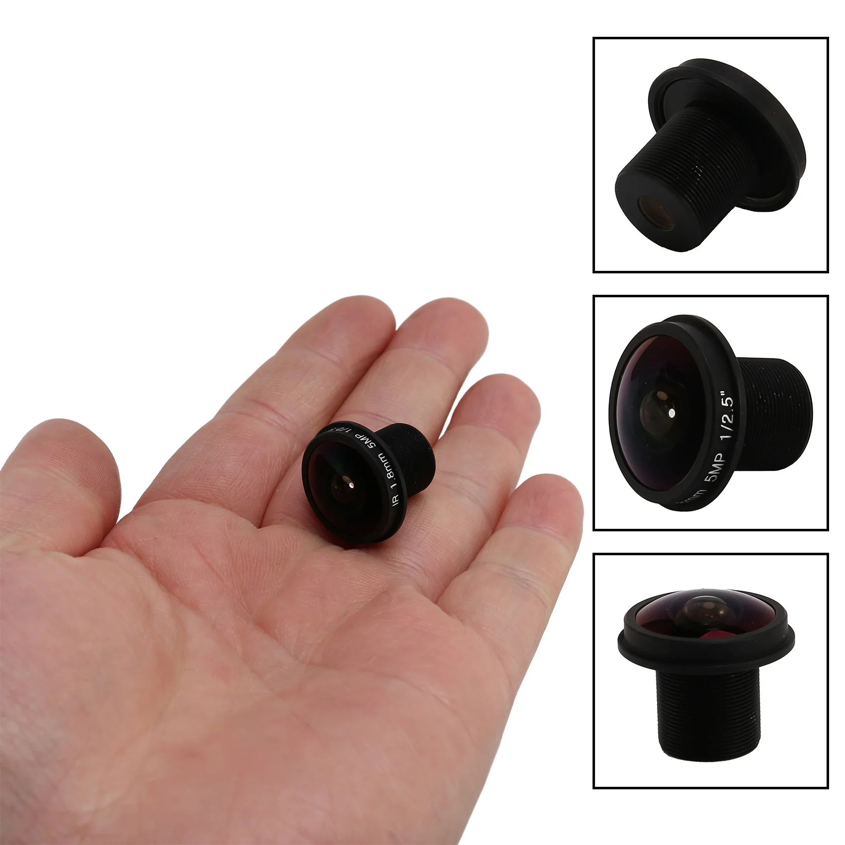 Lente olho de peixe hd cctv 5mp 1.8mm m12x0.5 montagem 1/2.5 f2.0 180 graus para câmera de vigilância de vídeo lentes cctv