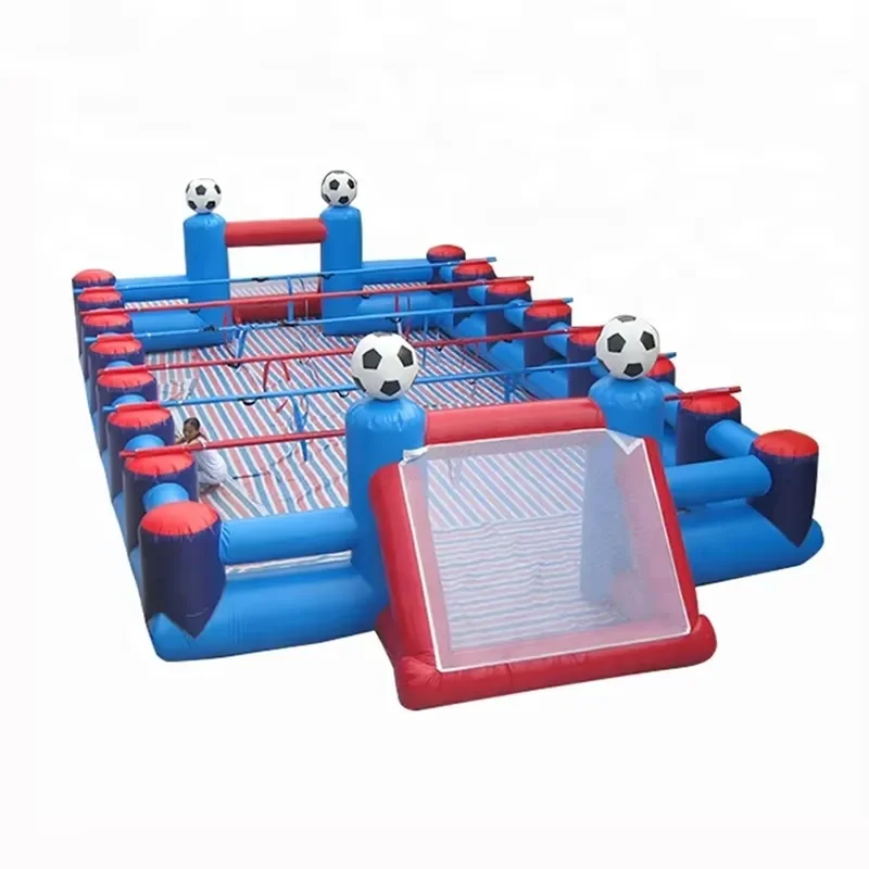 Red and Blue Giant Inflatable Football Sport Games Field for Sale