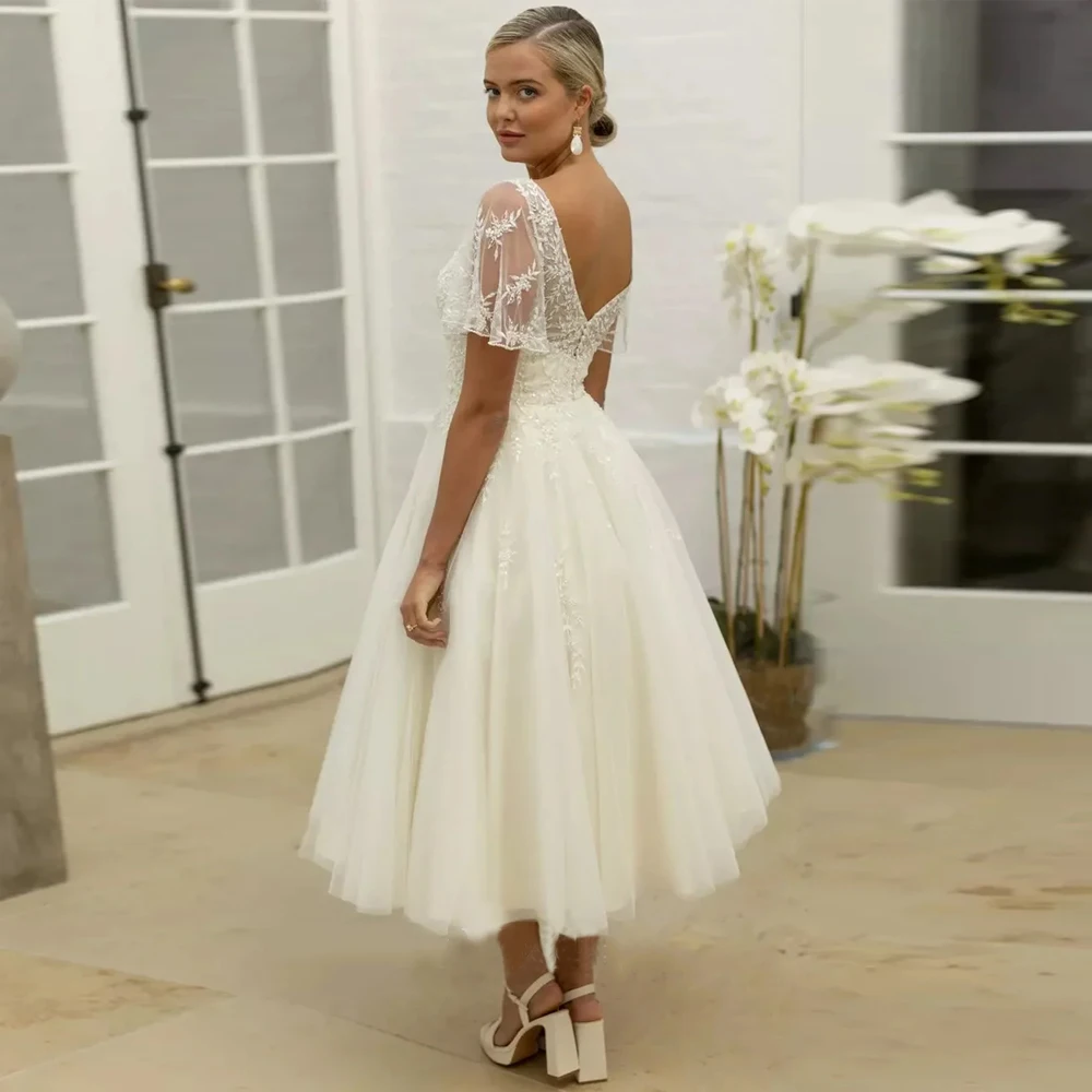 Cream Strapless Wedding Dresses for Ladies Elegant A Line Bridal Gowns Exquisite Ivory Vestidos De Novia 2025 New Summer