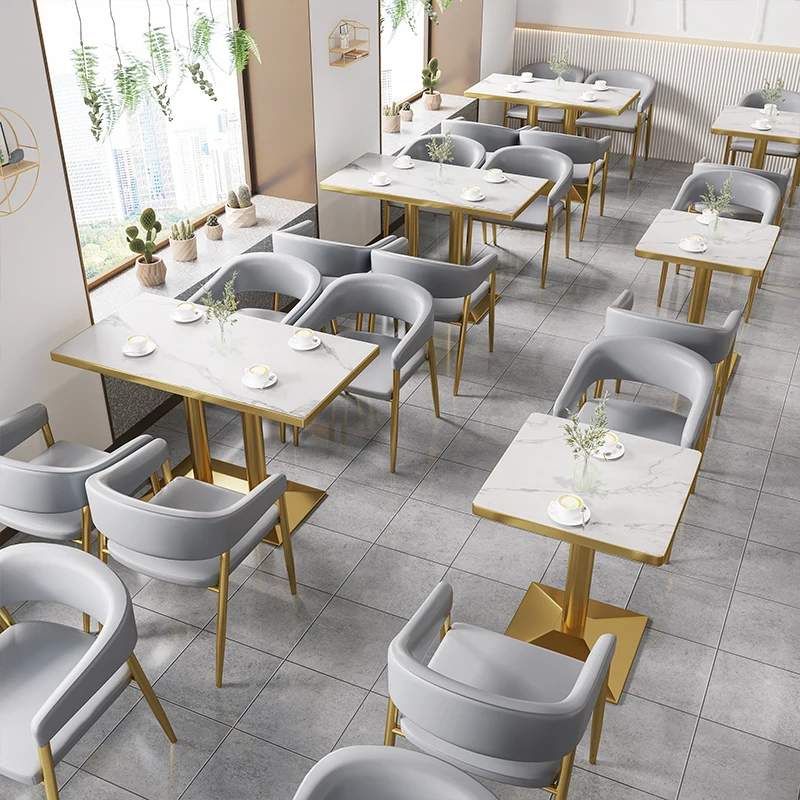 

Fashion Coffee Shop Furniture Cafe Restaurant Tables And Chairs Sets For Restaurant