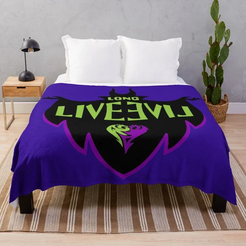 

long live evil Throw Blanket Faux Fur Soft Warm Blanket for Bed