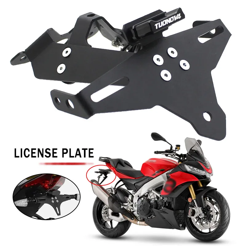 Motorcycle Rear End Fairing Eliminator License Plate Holder Support Mounting For Aprilia TUONO V4 1100 Tuonov4 2021-2024