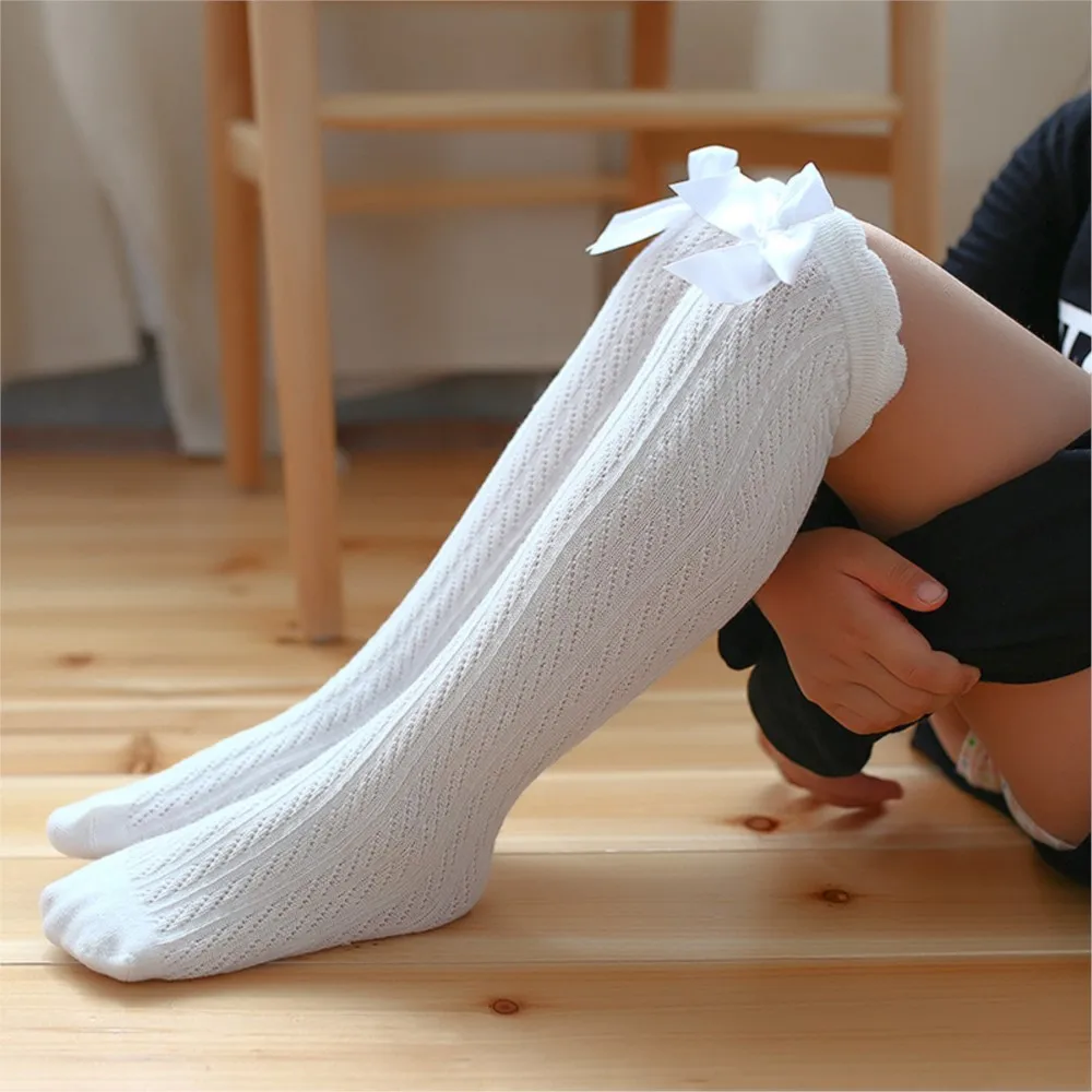 

Version Long Tube Princess Children's Knee Socks Kids Dance Socks Girl Socks 2-15 Years Old Cotton New Children Bow Long Socks