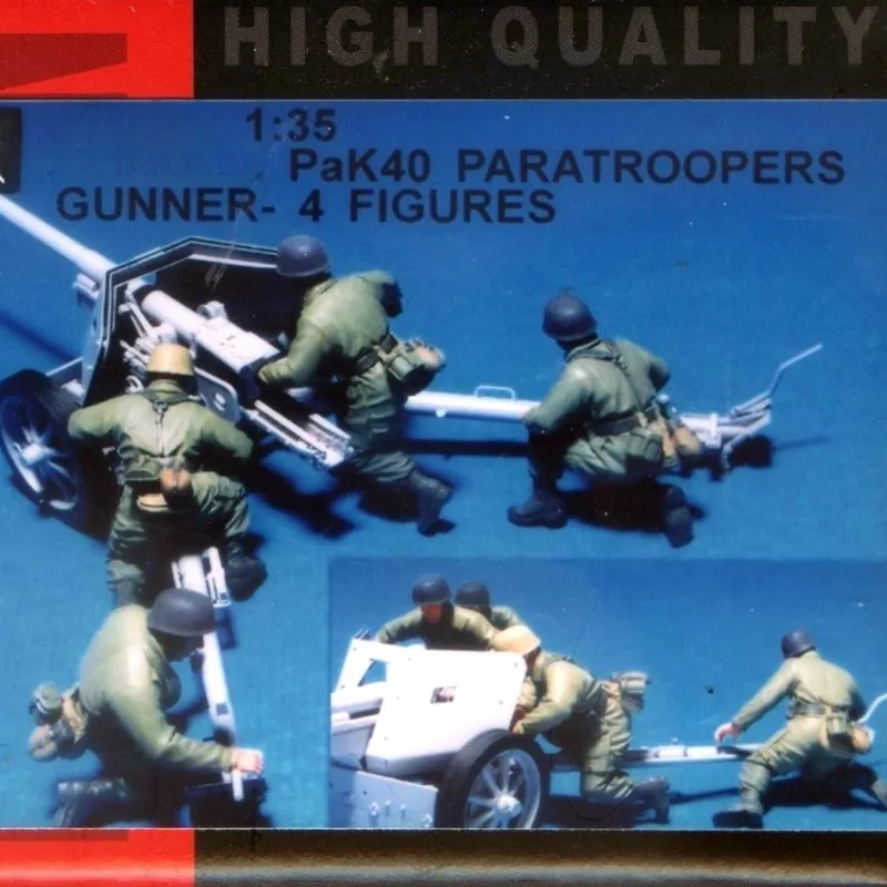 

1/35 Scale Resin Figure Assembly Model Kit Artillery 4-Person Historical Hobby Miniature Statue Unassembled and Unpainted