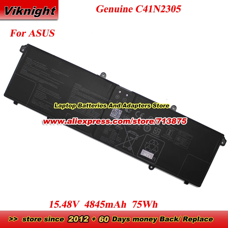 

Genuine C41N2305 Battery 0B200-04490000 for Asus Zenbook Q543MJ-U93050 U73050 Q543B-U94060 Notebook Vivobook Pro 15 OLED N6506
