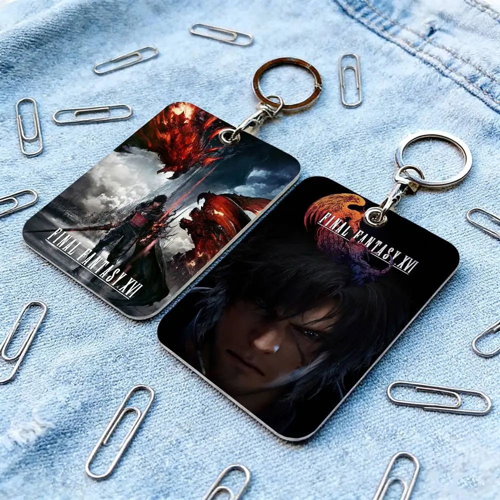 Final Fantasy XVI Game Card Holder For Daily Travel, Bus Card, Access Cards Protector, Suitable For Daily Use.