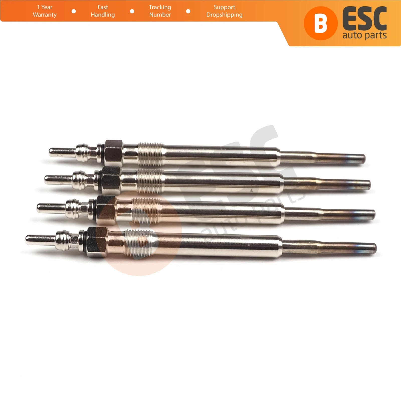 ESC Auto Parts EGP7-1 4 Pcs Heater Glow Plugs GX124, 059963319A, GN008 for VW Audi Skoda Fast Shipment Ship From Turkey