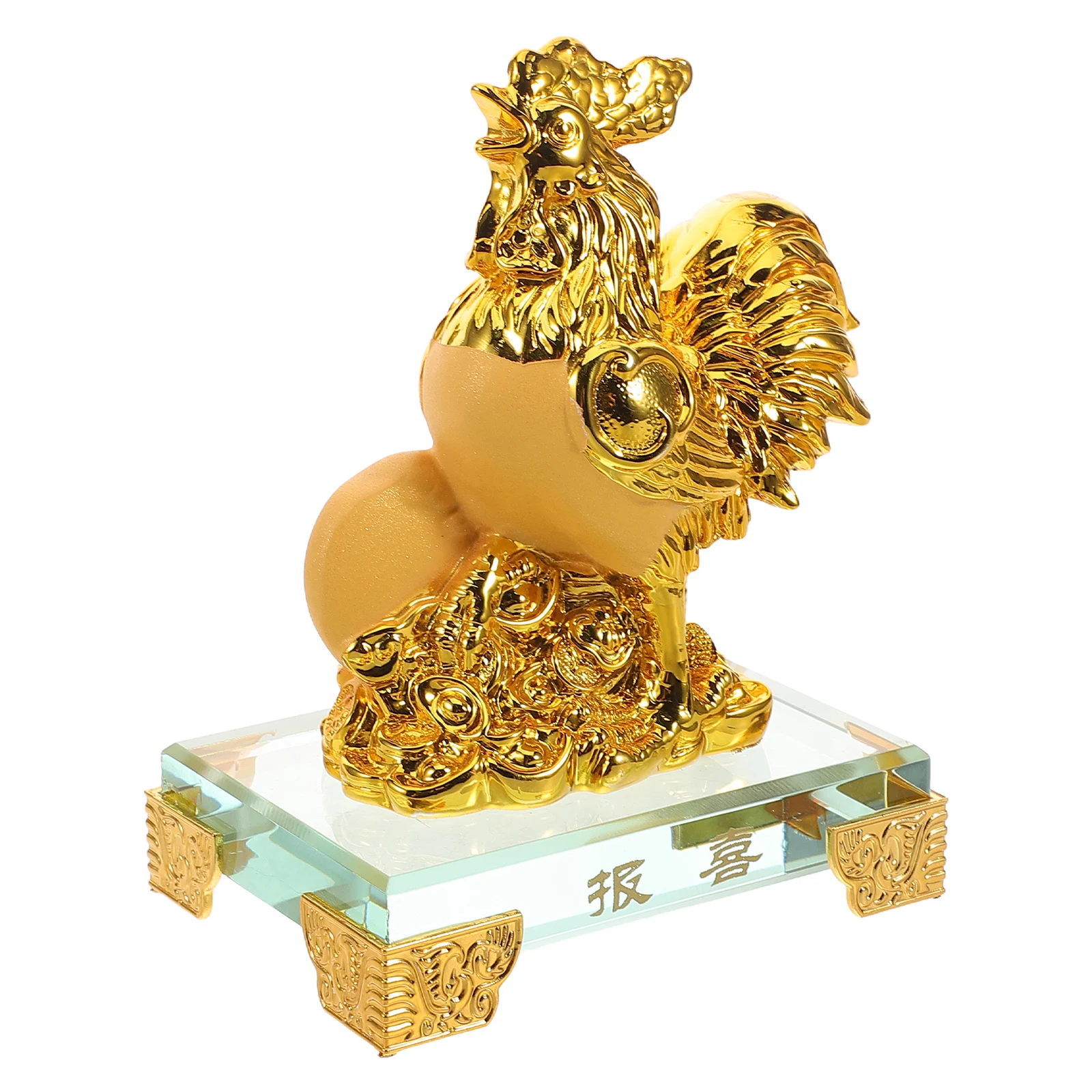 

Cartoon Rooster Pendant Copper Zodiac Chinese Handicrafts Signs Decorative Goods Feng Shui Ornaments Statue Lucky