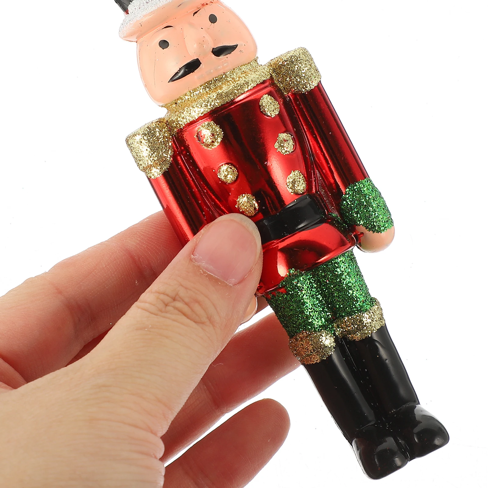 

5pcs Colorful Plastic Nutcracker Ornament Hanging Christmas Tree Decoration Pendant Desktop Holiday Decor Festive Nutcrackers