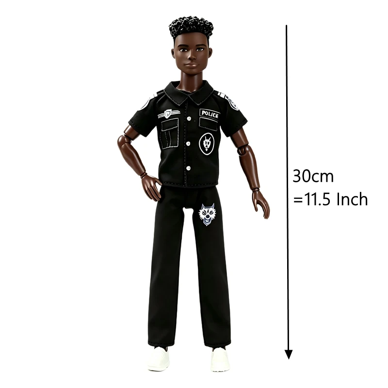 Newest 11.5 Inch Male Doctor Doll Model Fashion Police Figure Police Man Doll Accessories Best Birthday Present DIY Play Toys view 2