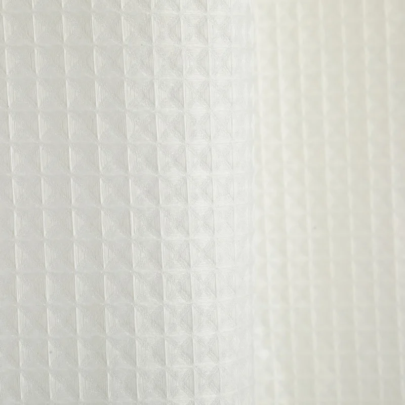 250GSM بيج وافل ثقيل بدون خطاف ستارة حمام