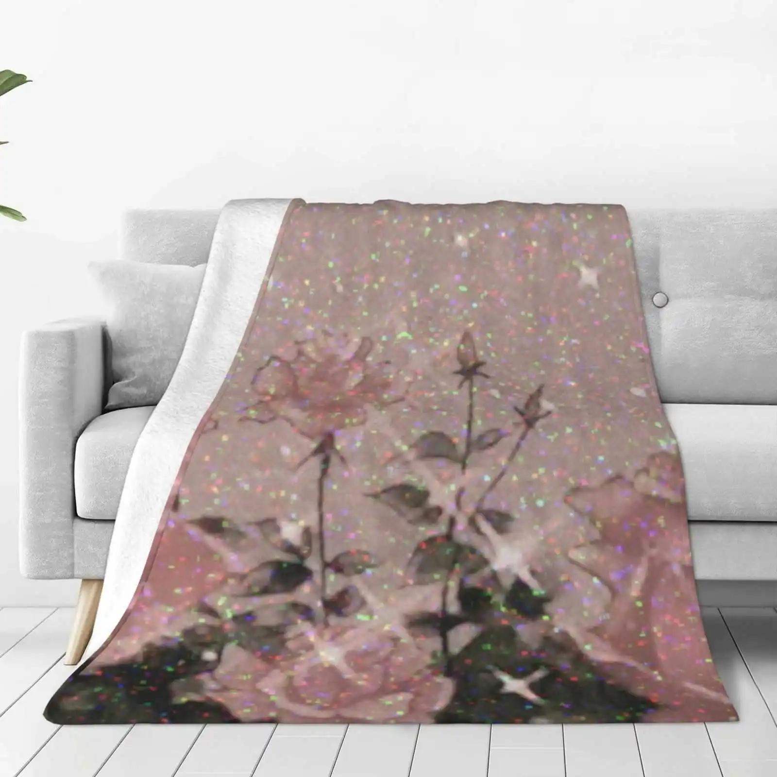 Aesthetic Roses For Home Sofa Bed Camping Car Plane Travel Portable Blanket Roses Edit Tumblr Grunge Blade Anime Manga Cute