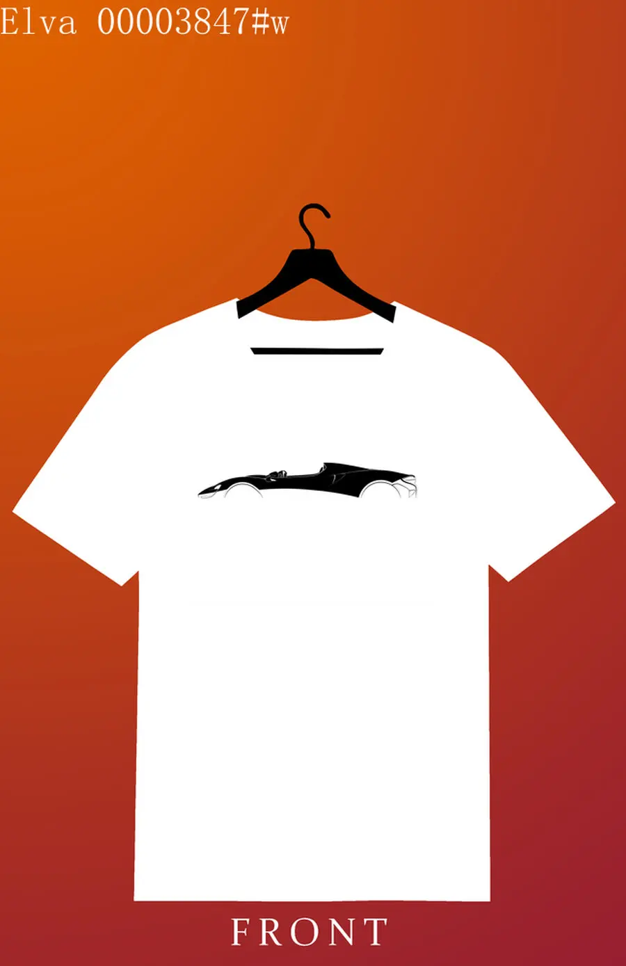 

Car Lovers T-shirt McLa car Elva Men's and Women's Short-Sleeved with Patterns for Summer