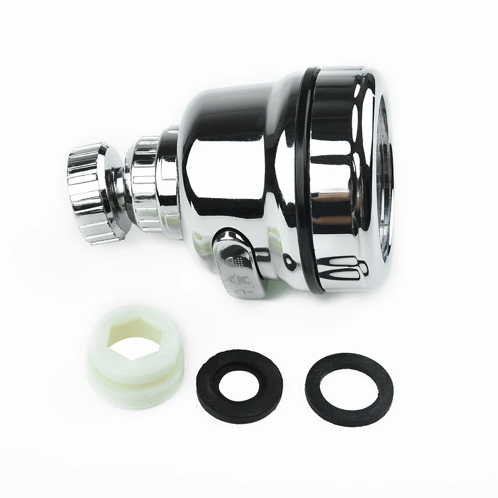 صنبور مطبخ دوار مع 3 أوضاع ، فوهة لتوفير المياه ، بخاخ ، تمديد مرشح ، رأس صنبور متحرك ، اكسسوارات المطبخ ، 360 درجة