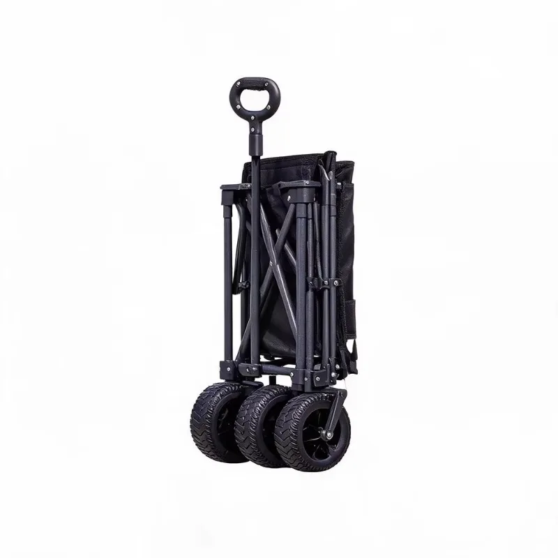 YTYINWholesale 8 Inch Wheel Collapsible Camping Wagon With Optional Table Versions Folding Utility Cart