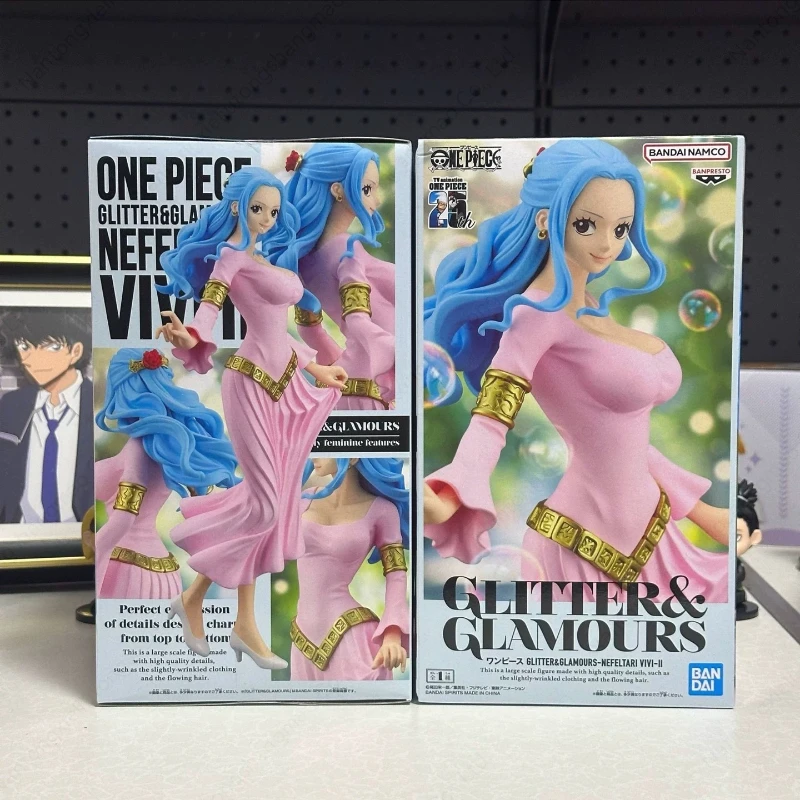 

Bandai oficial Banpresto ONE PIECE GLITTER & GLAMOURS World Conference Vivi Anime figura modelo colección juguetes
