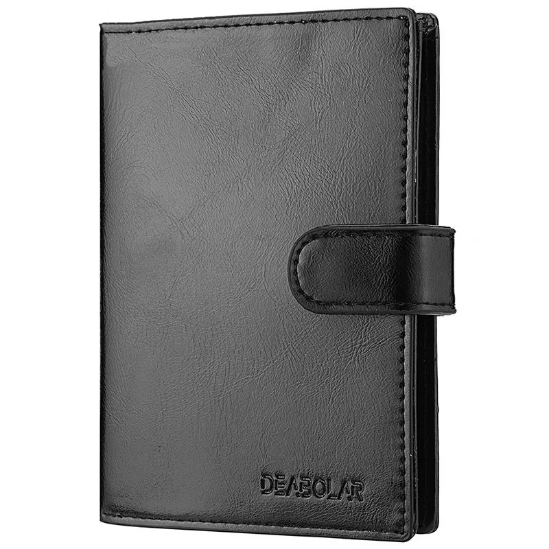 Short Zipper Wallet for Men, Male Purses, Card Bag, Hasp Coin Bag, Small Passport Cover, Casual Male Purse