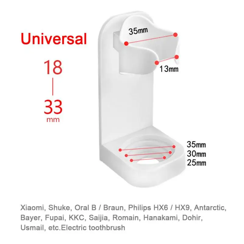Criativo traceless suporte rack organizador de escova de dentes elétrica fixado na parede titular economia de espaço acessórios do banheiro quente