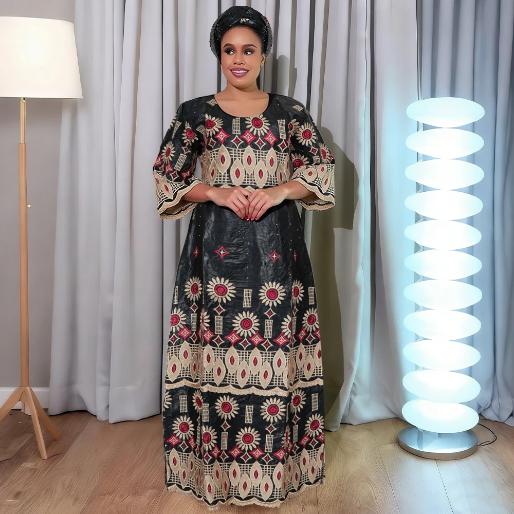 

Африканские платья для женщин, традиционные платья, турецкое платье, церковный халат Абая, белый базен, роскошная элегантная африканская одежда