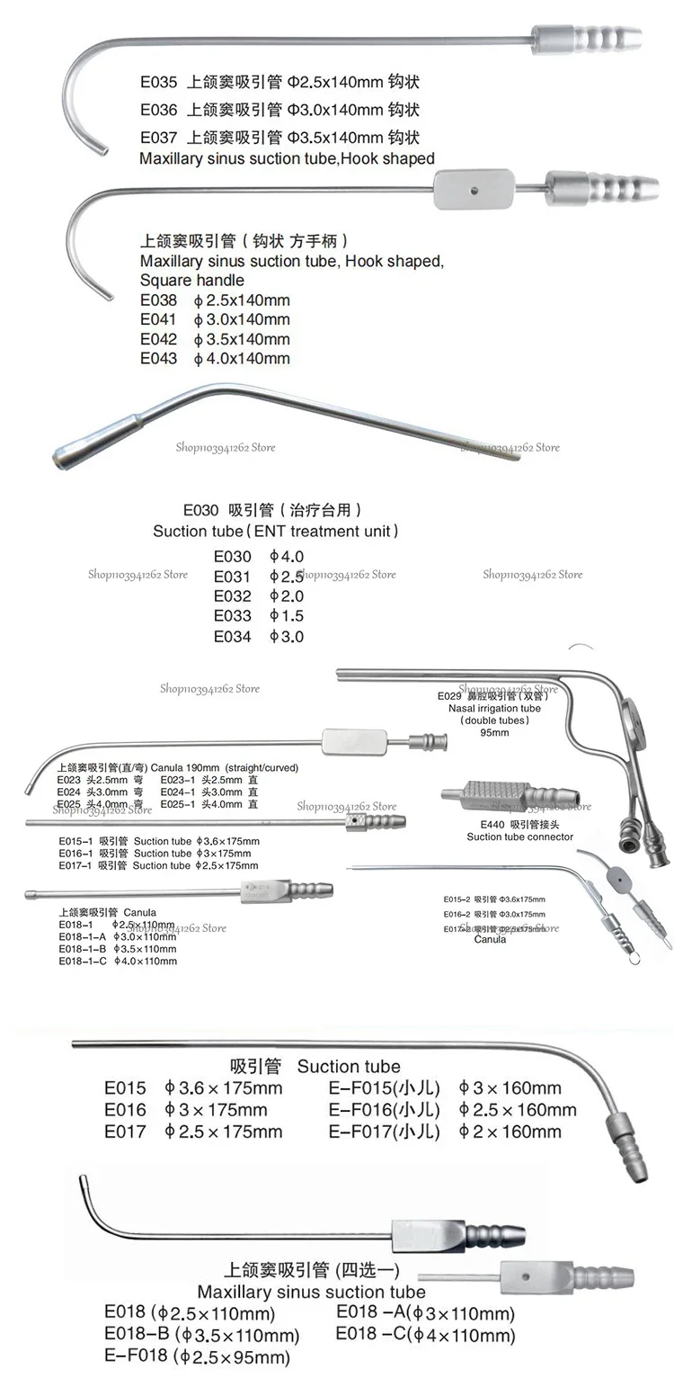 Stainless Steel Suction Tube For Otoscope General Surgery Instruments