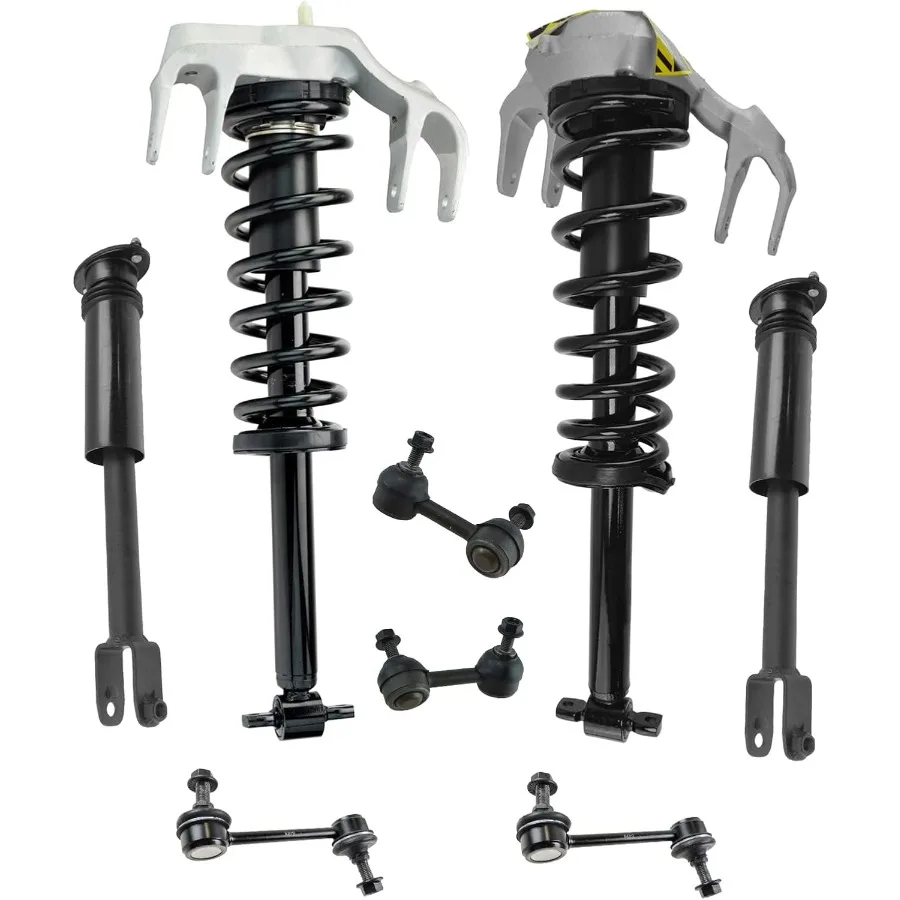 

Front and Rear Suspension Kit Complete Strut Coil Spring Assembly Shock Absorber Sway Bar Stabilizer Link Compatible with 20032