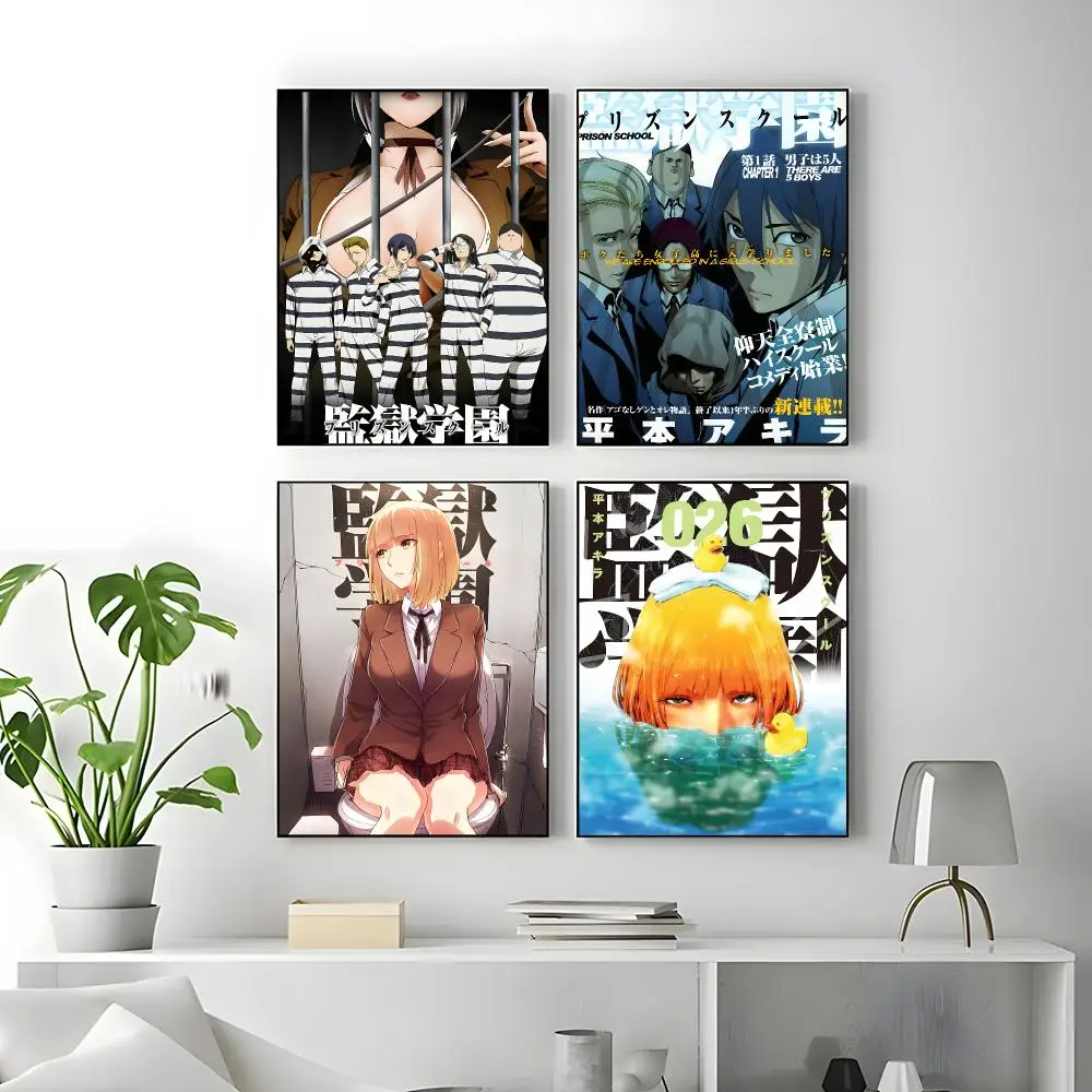 Anime Prison School Poster Poster High Quality Wall Art for Home Office Bedroom Living Room Perfect