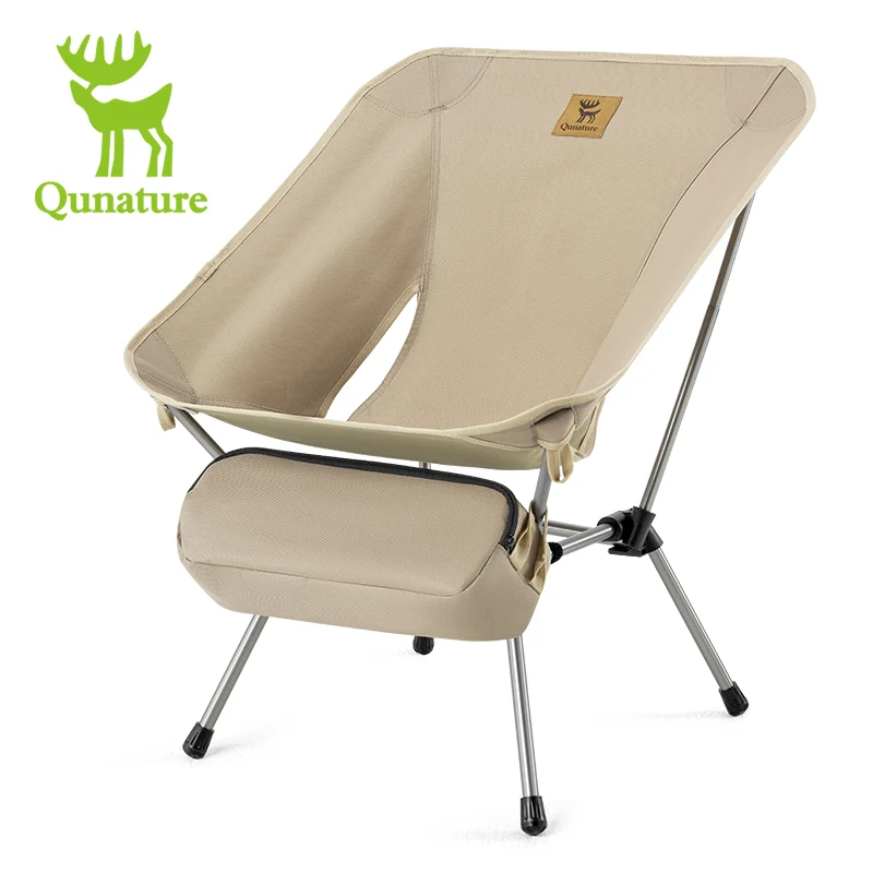 Qunature Camping Folding Chair 120kg Loading Capacity Lightweight Portable Fishing Folding Chair Outdoor Foldable Camping Chair