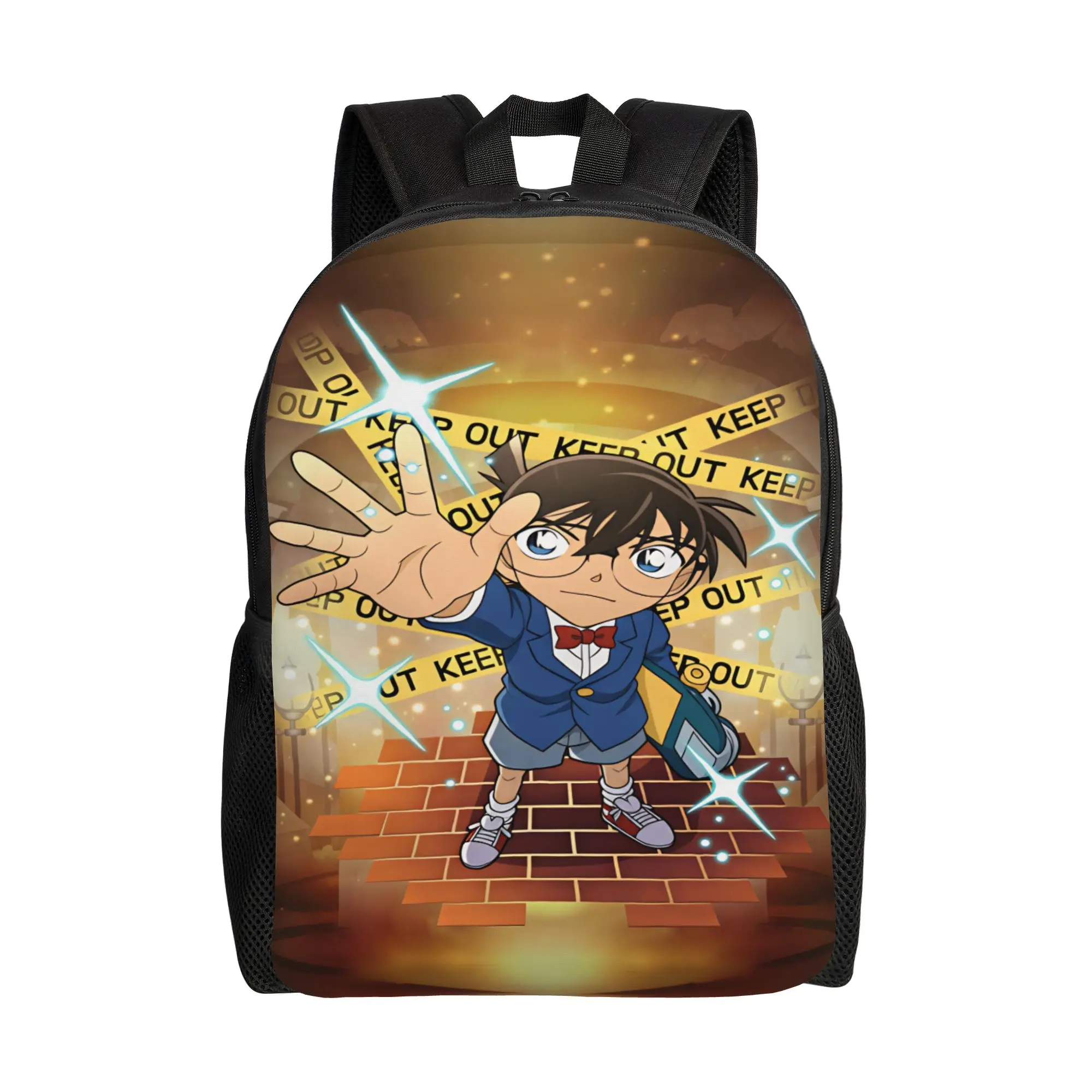 Detectives Conans Backpack  College Backpacks Female Colorful Print School Bags Fun Rucksack