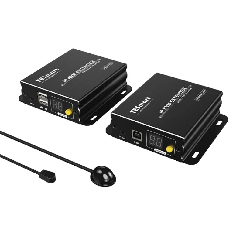 Best Seller TESmart 120M HDMI KVM Extender Ethernet Over IP Many To Many 1080P 60Hz Over CAT5/6 Cable Receiver