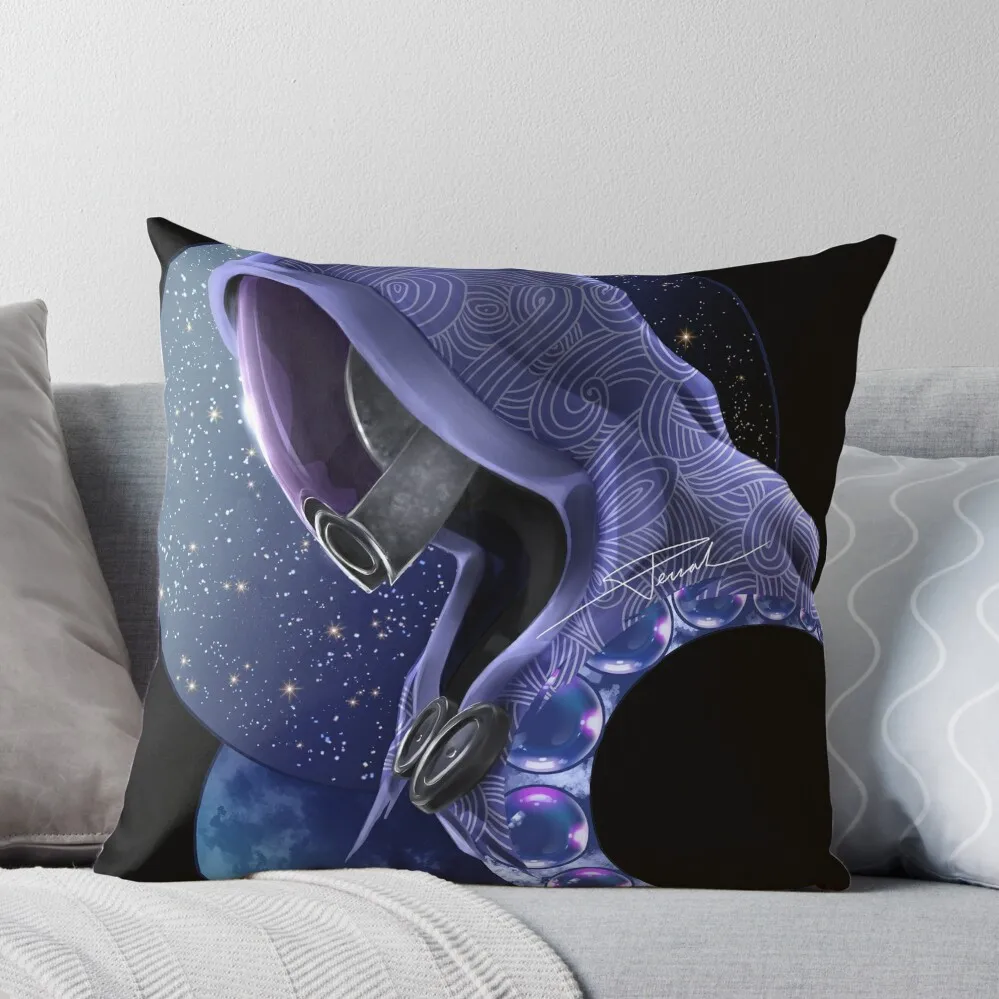 

Mass Effect Tali Space Throw Pillow Decorative Sofa Cushion pillow cover christmas ornamental pillows for living room