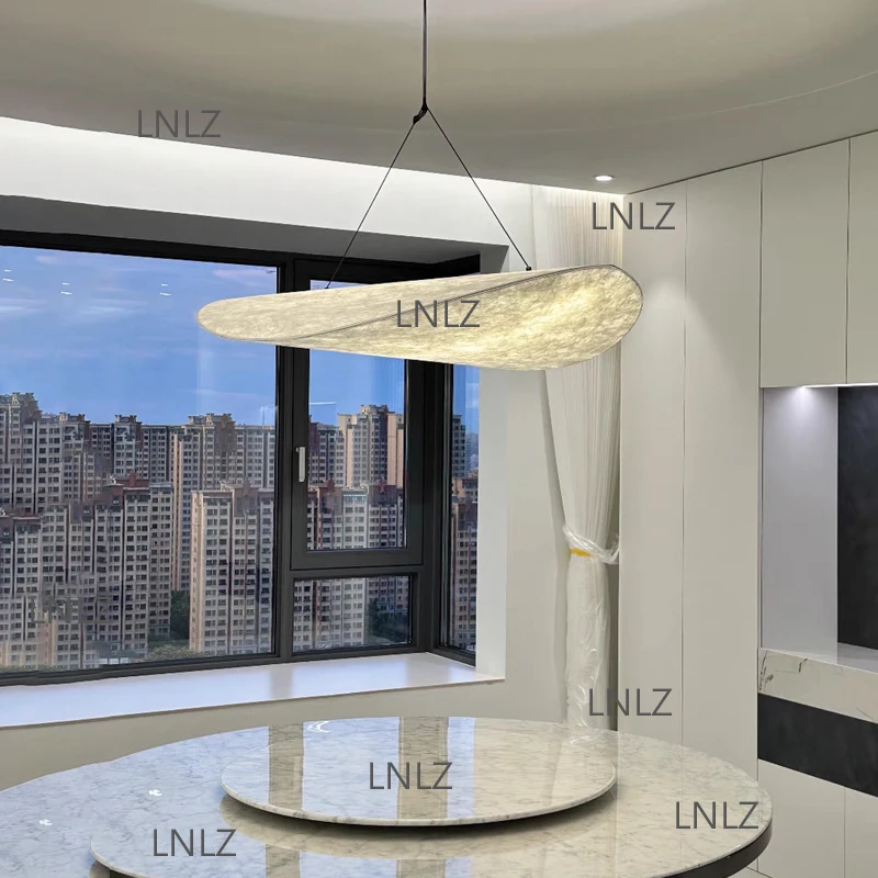 الشمال الحد الأدنى وابي سابي ثريا حريرية المعيشة غرفة الطعام بار المنزل ديكو قلادة Led مصباح غرفة نوم علوي معلقة تركيب المصابيح