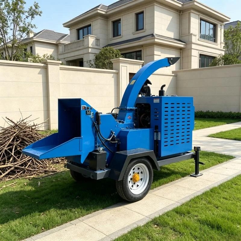2t/h 3t/h 5t/h Electric Wood Crusher Grinder for Step-up Wood Waste Processing Into Biomass Fuel Material