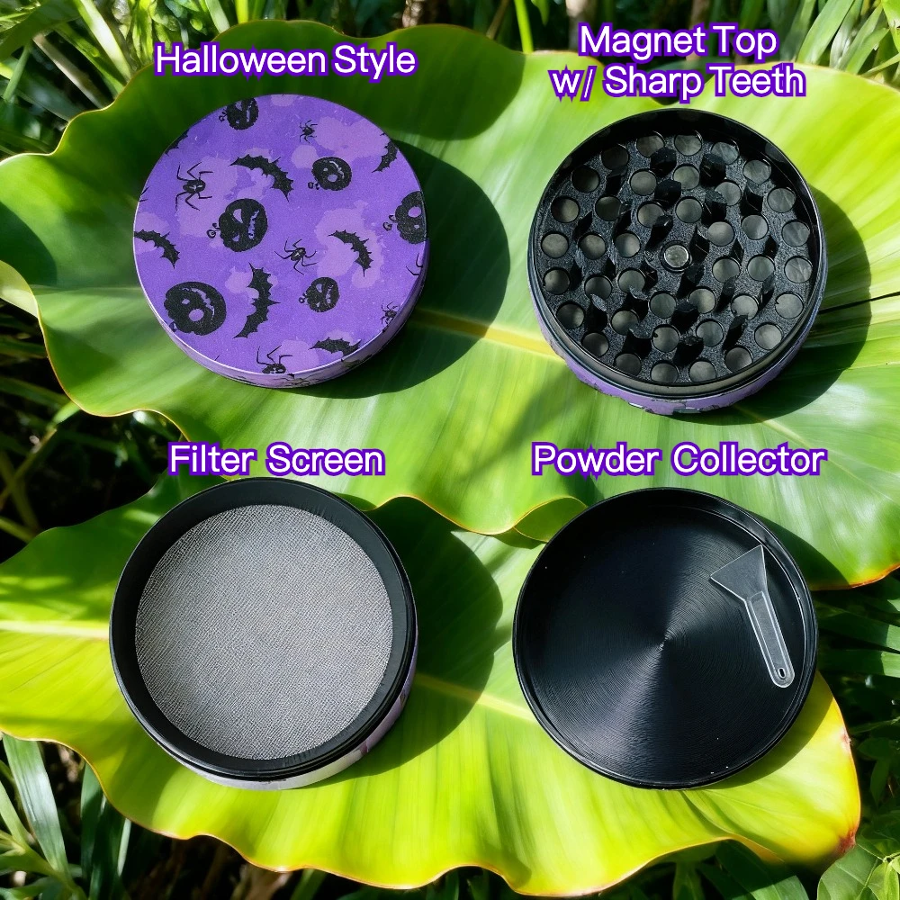 63MM 4 Piece Grinder Aluminum Alloy Novelty Design Grinder