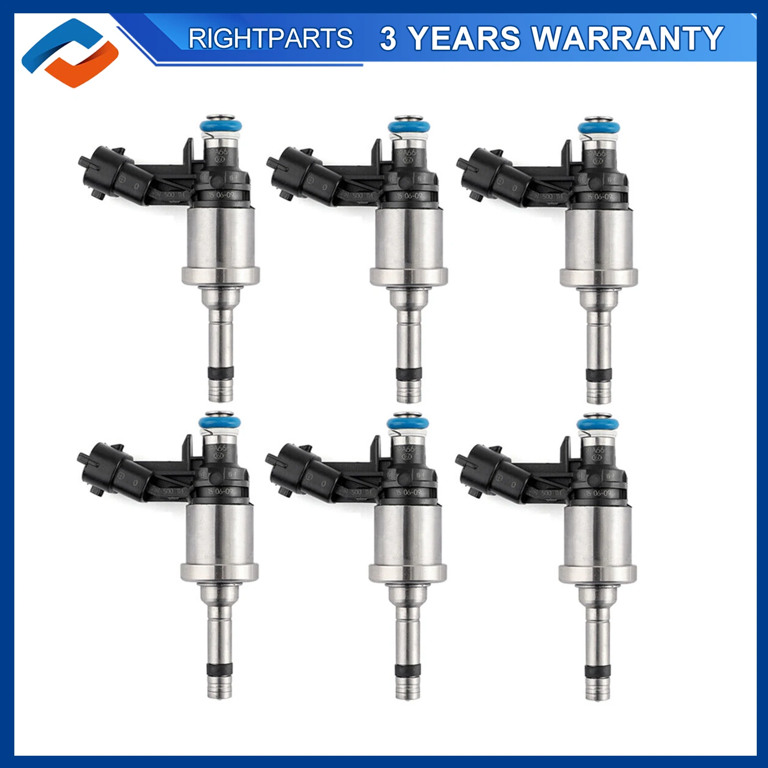 6PCS 12611545 Fuel Injectors For GMC Acadia Chevrolet Camaro Cadillac GTS STS Buick Enclave Lacrosse 3.6L 12638530 12632255