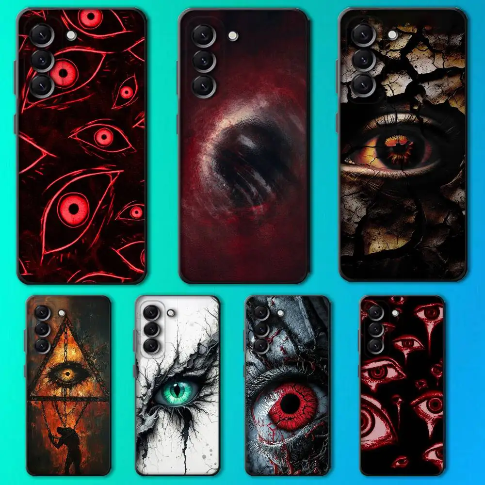 

Spooky Scary Red Eye Phone Case For Samsung Galaxy A13,A21s,A22,A31,A32,A52,A53,A71,A80,Soft Black Shell