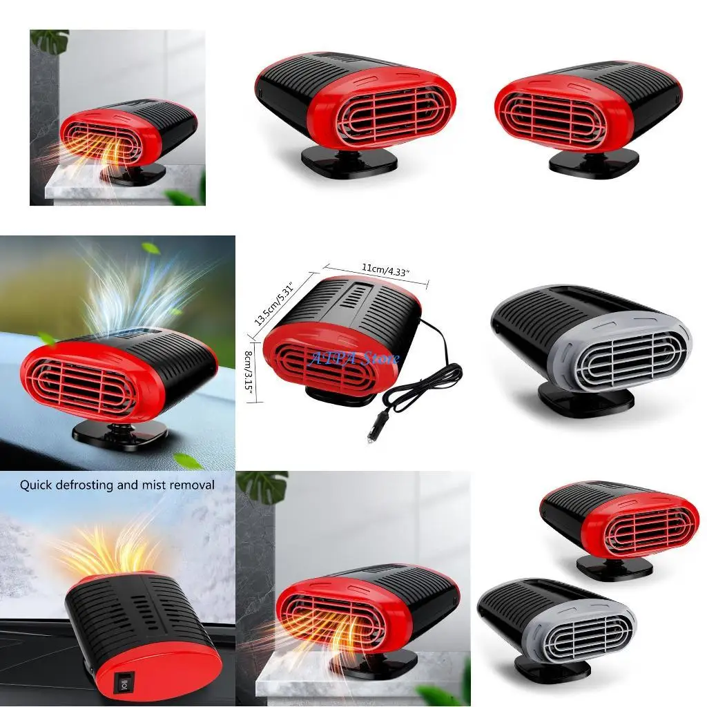 

U13C Car Heater Electric Heating Fan 12V 150W Windshield Defogging Demister Defroster Car Interior Heating Machine