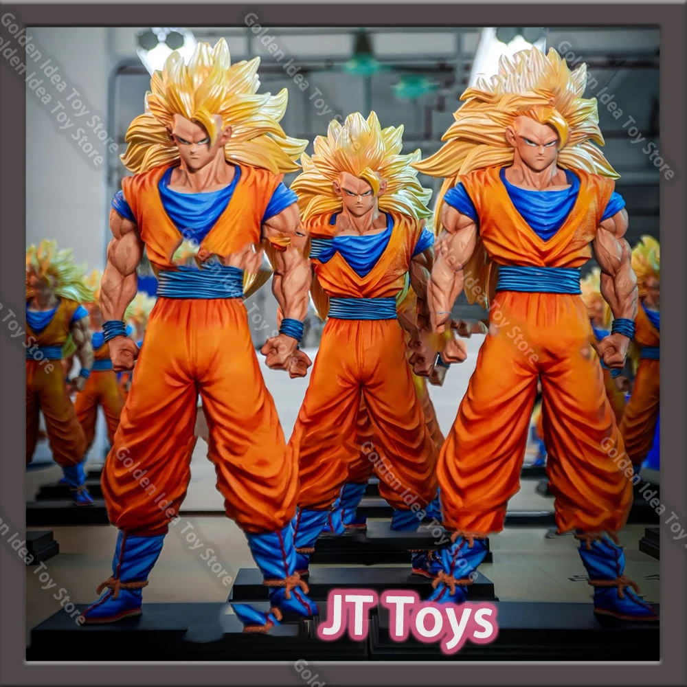 IN Stock JT Toys Ssj3 Goku Figurine Dragon Ball Anime Figure Son Goku Figurine Super Saiyan 3 Goku Figures Gk Statue Model Gift