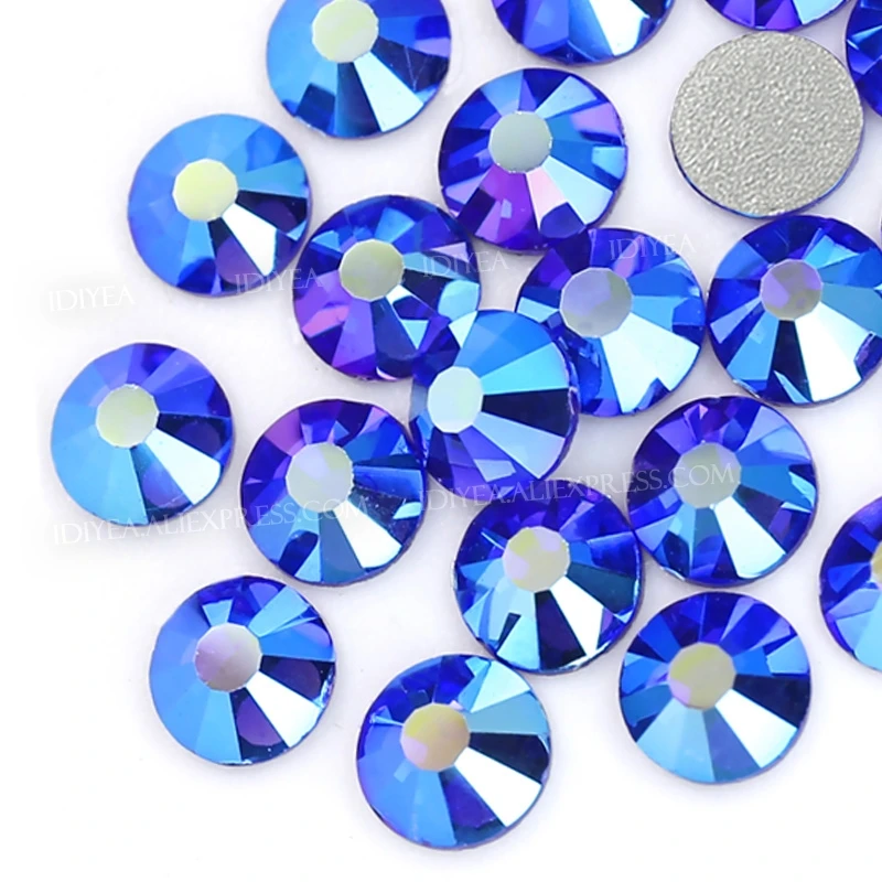 Sapphire AB Non Hot Fix Rhinestones Nail Glass Accessoires All for DIY 3D Nails Art Manicure Design Strass Crystal Glitter Stone