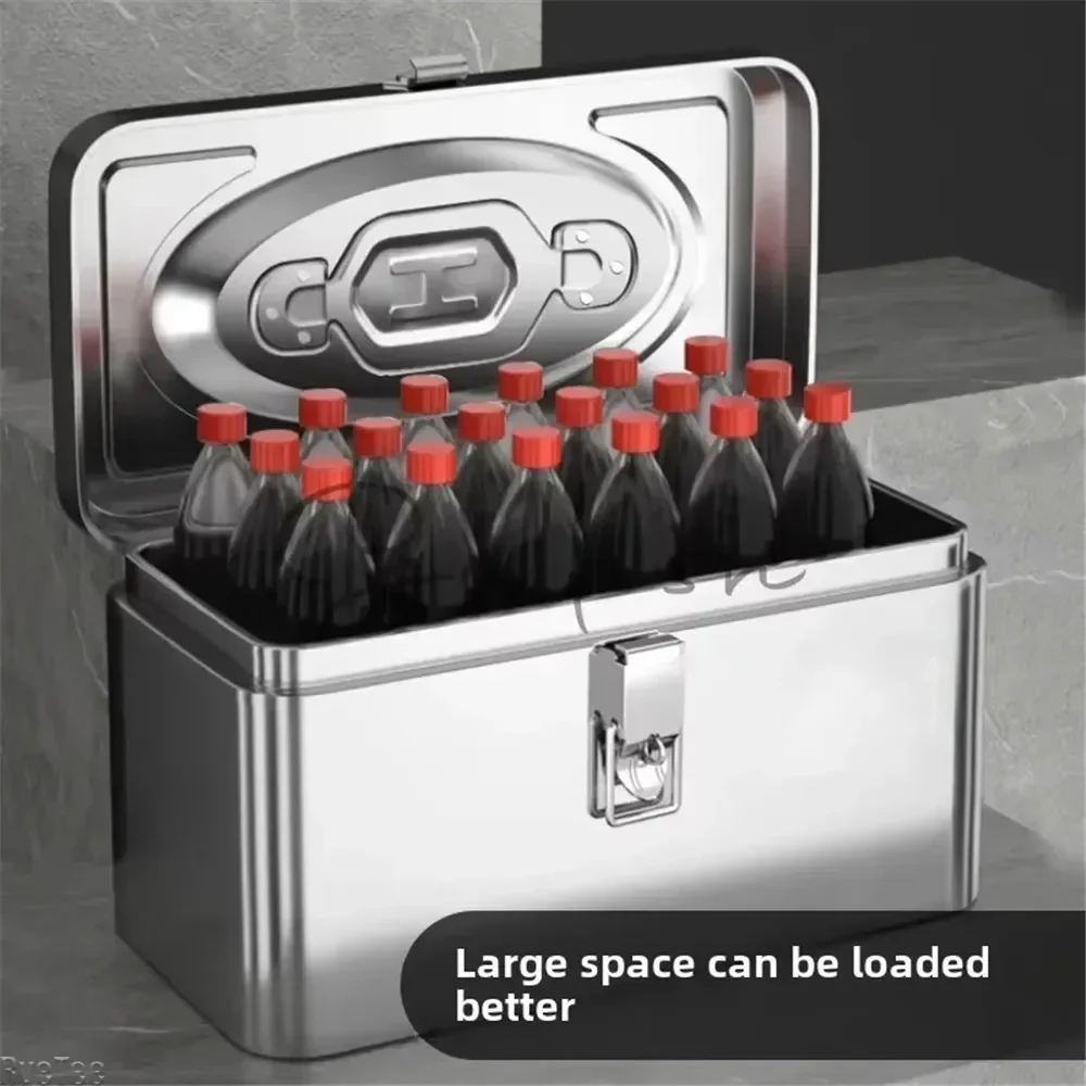 Stainless Steel Tool Box Hardware Tool Portable Storage Thickened Tin Box Electric Woodworking Repair Box