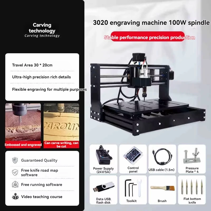 Macchina del router CNC a 3 assi CNC3020 Plus Taglio per incisione MDF PCB in plastica acrilica da tavolo