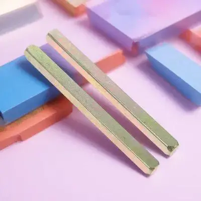 Barra de repuesto de perilla antigua, manija de puerta de husillo cuadrado de hierro de 100Mm, extremo biselado, fácil instalación, Hardware para puerta de garaje, 2 uds.