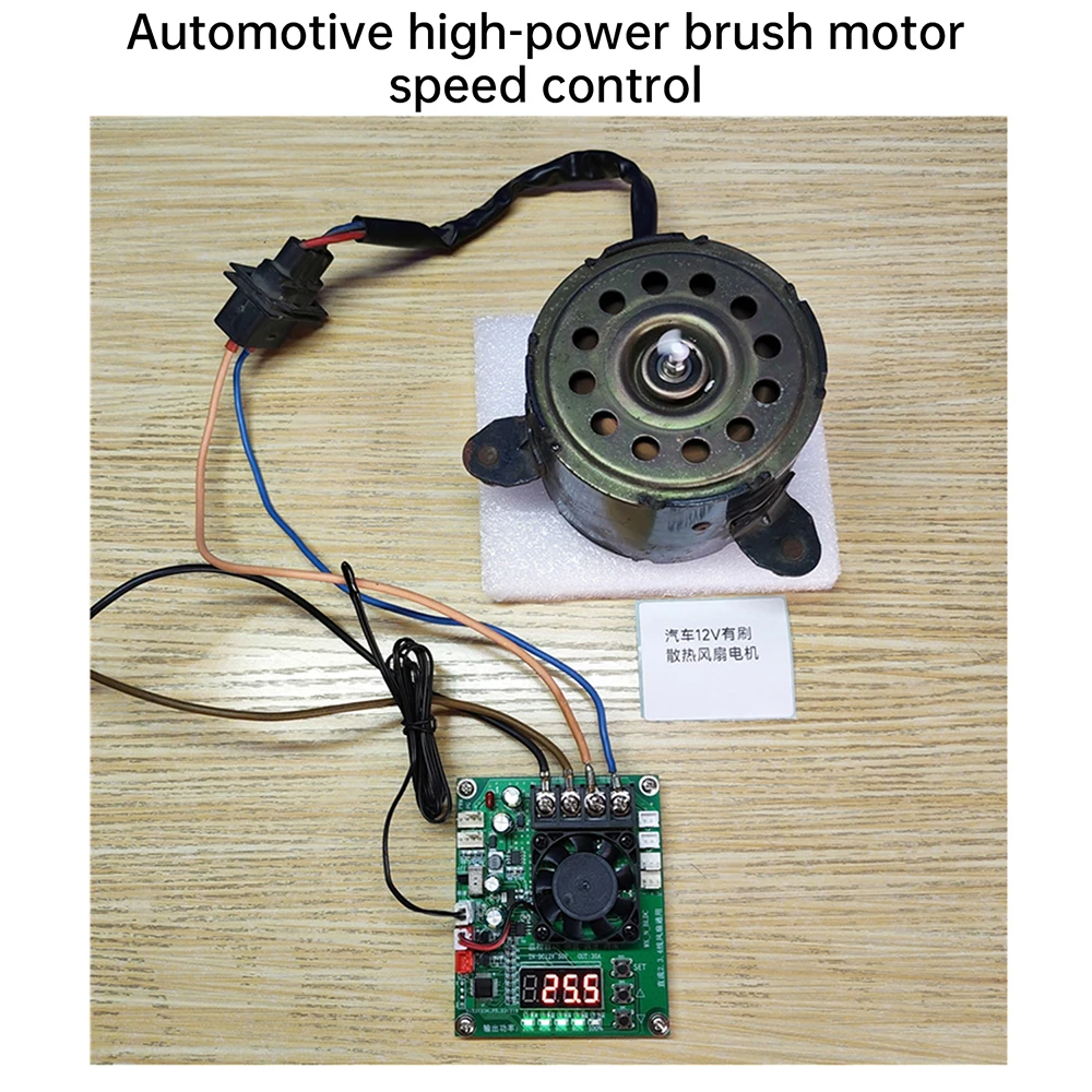 Universeller PWM-Temperaturregler mit Drehzahlregelung DC 12-50V 30A 2-Draht 3-Draht 4-Draht Lüftermodul mit Drehzahlanzeige für Hardware – Detail 14