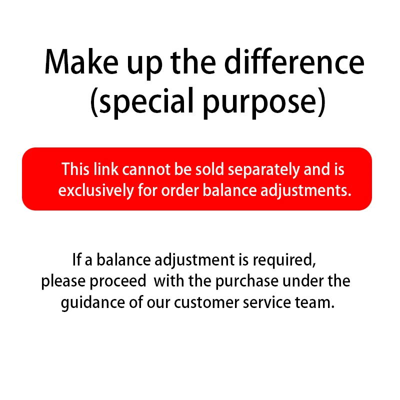

This item is a virtual item to supplement the price difference or postage. Please do not buy it.