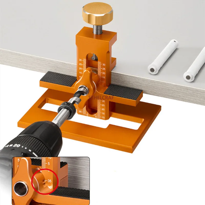 Frameless or Framed Cabinet Door Installation Positioner Quick Easily Adjustable Aluminium Alloy Versatile Positioning Tool