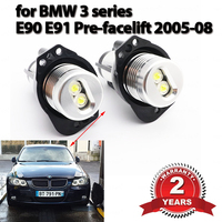 20W LED Angel Eye Daytime running lights Bulb Canbus Error free for BMW E90 E91 3 Series 320 325i 328i 335i 2004-2008