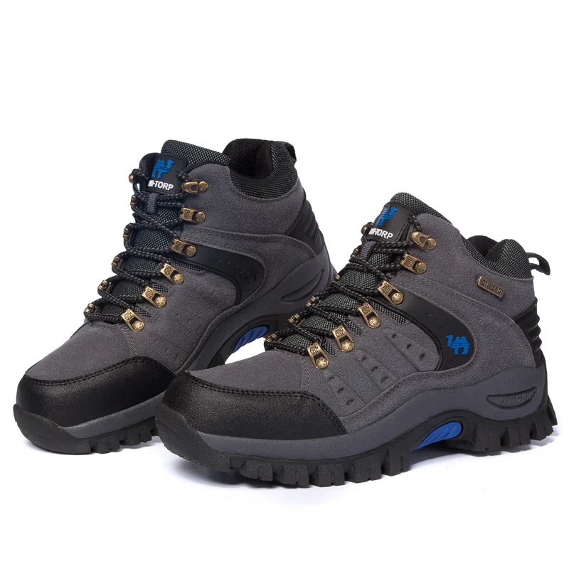 Large Size Outdoor Hiking Boots Men Women Non Slip Fashion Lace Up Climbing Winter Sneakers Cowboy Trekking Boots Summer Fashion