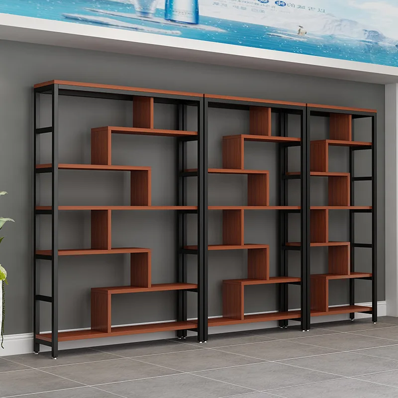 Customized Hair Salon Cosmetics Display Cabinet Supermarket Multi-layer Display Rack Drop Shelf Cosmetics Organizer Storage Entr